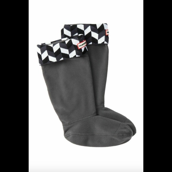 NIB Hunter Geometric Dazzle‎ Original Fleece socks - Picture 1 of 8